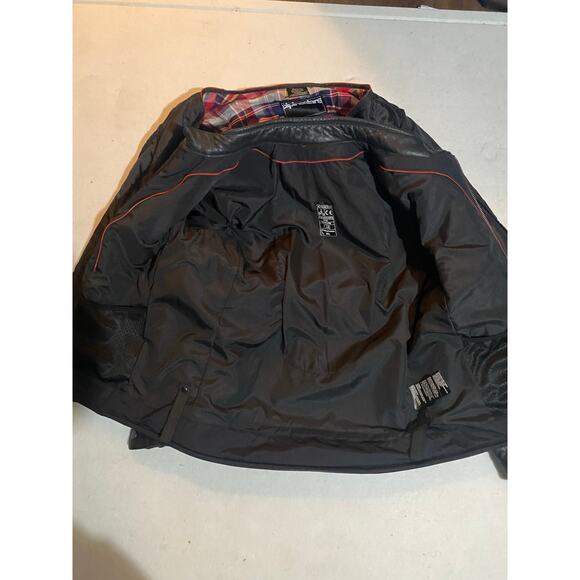 Alpine Stars Buffalo Leather Crazy Eight Padded Motorcycle Jacket - Picture 4 of 10
